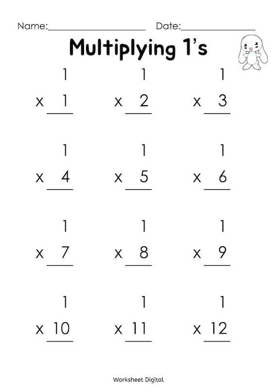 mulitplication worksheets
