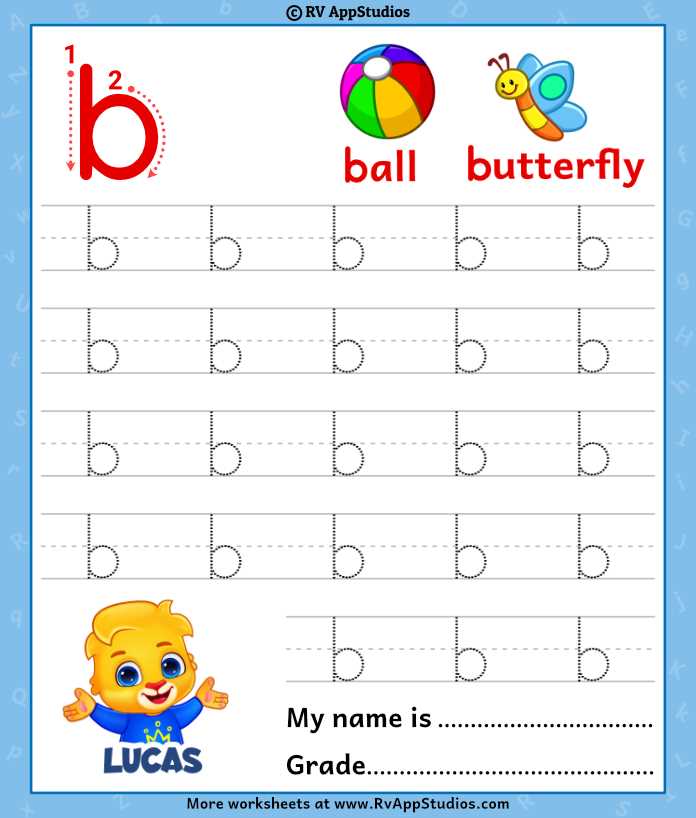 letter b tracing worksheet
