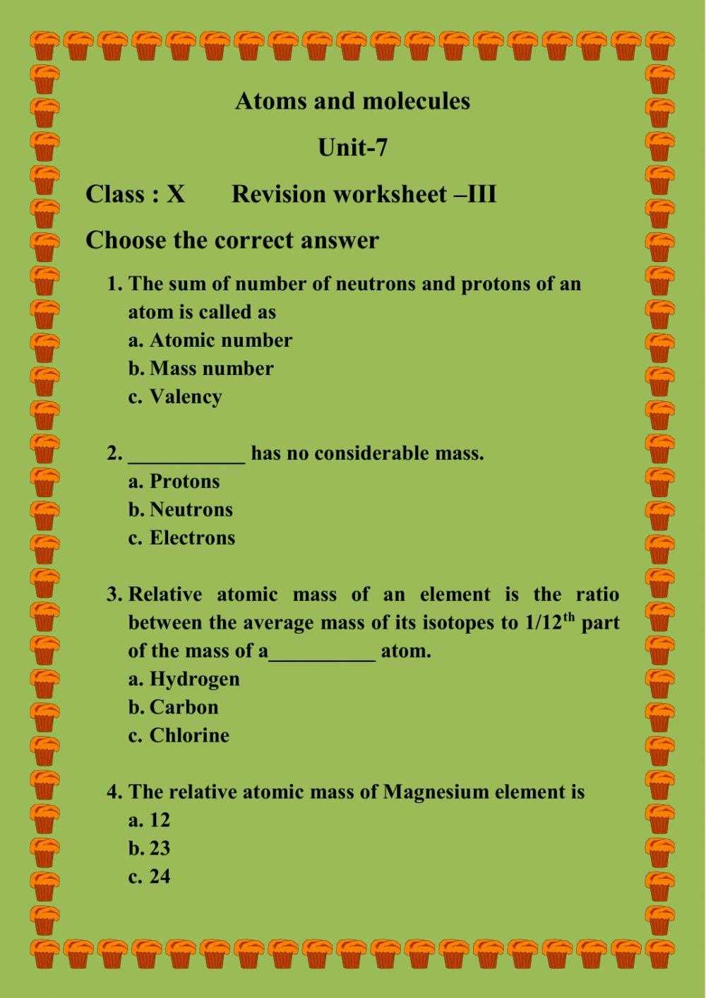 atoms and molecules class 9 worksheet atoms and molecules class 9 worksheet