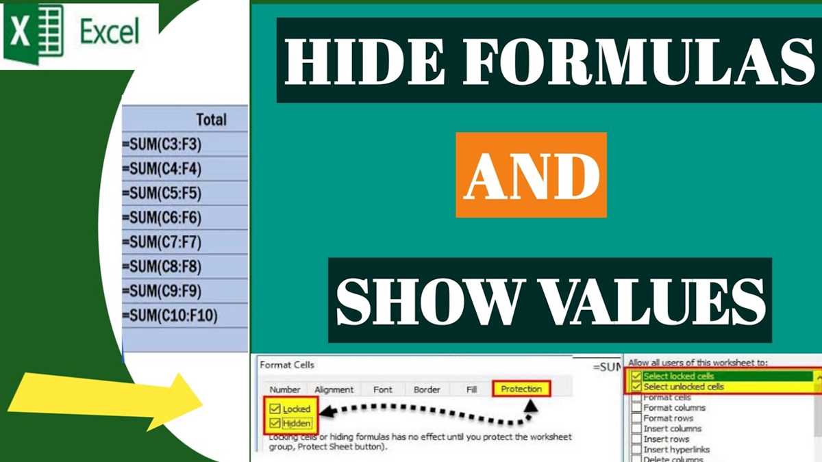 hide the formulas in this worksheet and display the values
