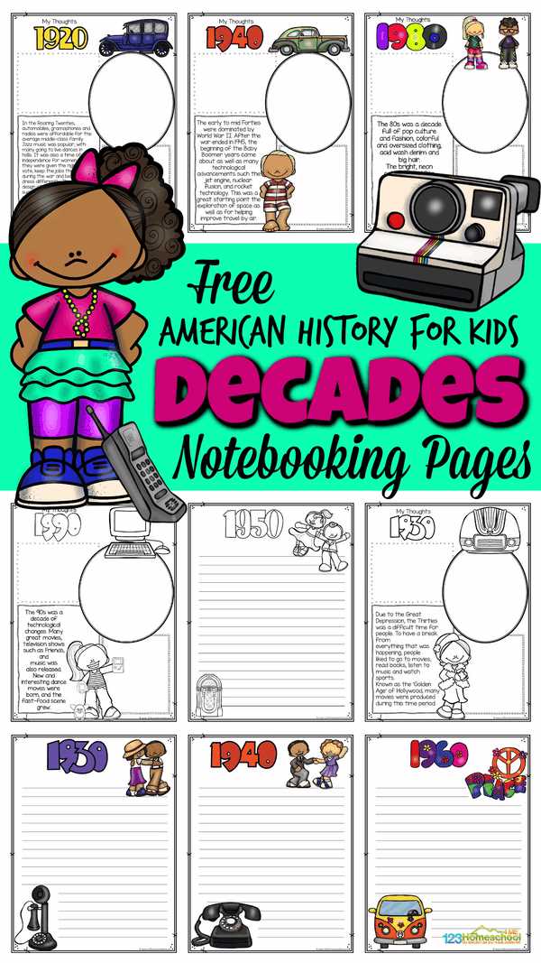 history for kindergarten worksheets