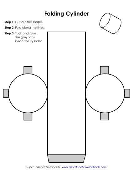 3d shapes cut out worksheets