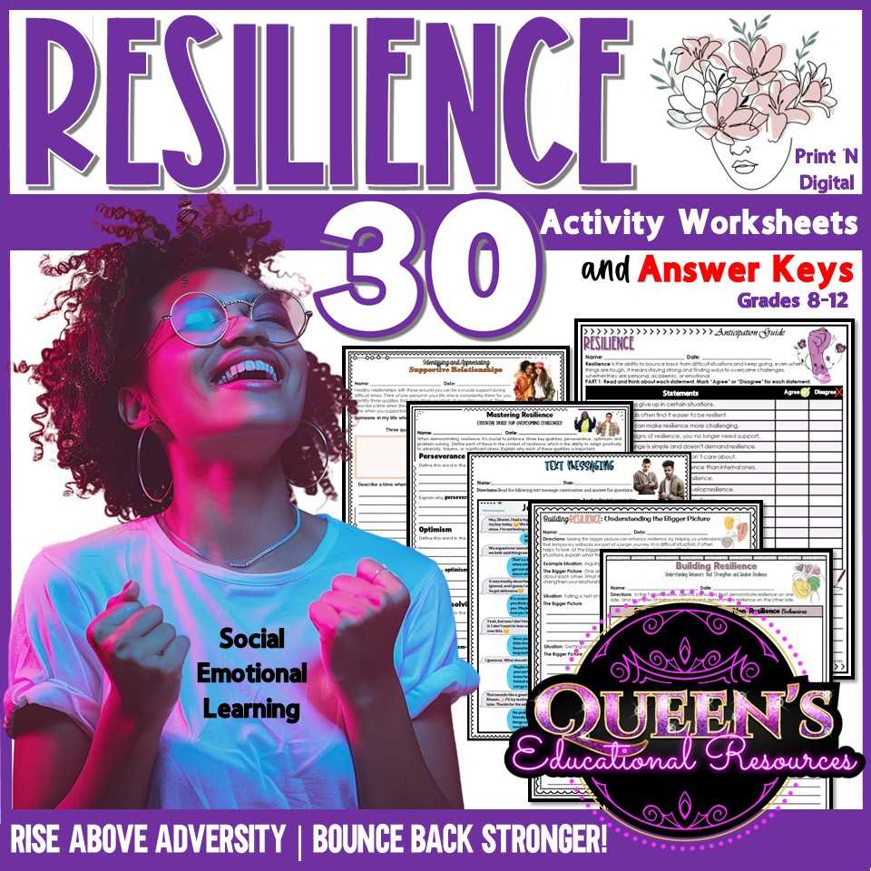 resilience worksheets