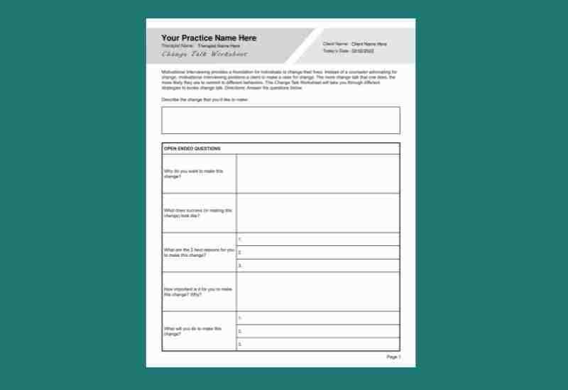 worksheets on motivation