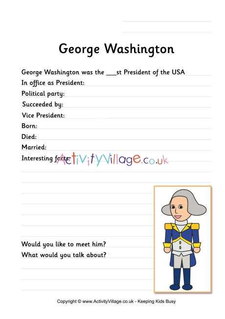 george washington free worksheets george washington free worksheets