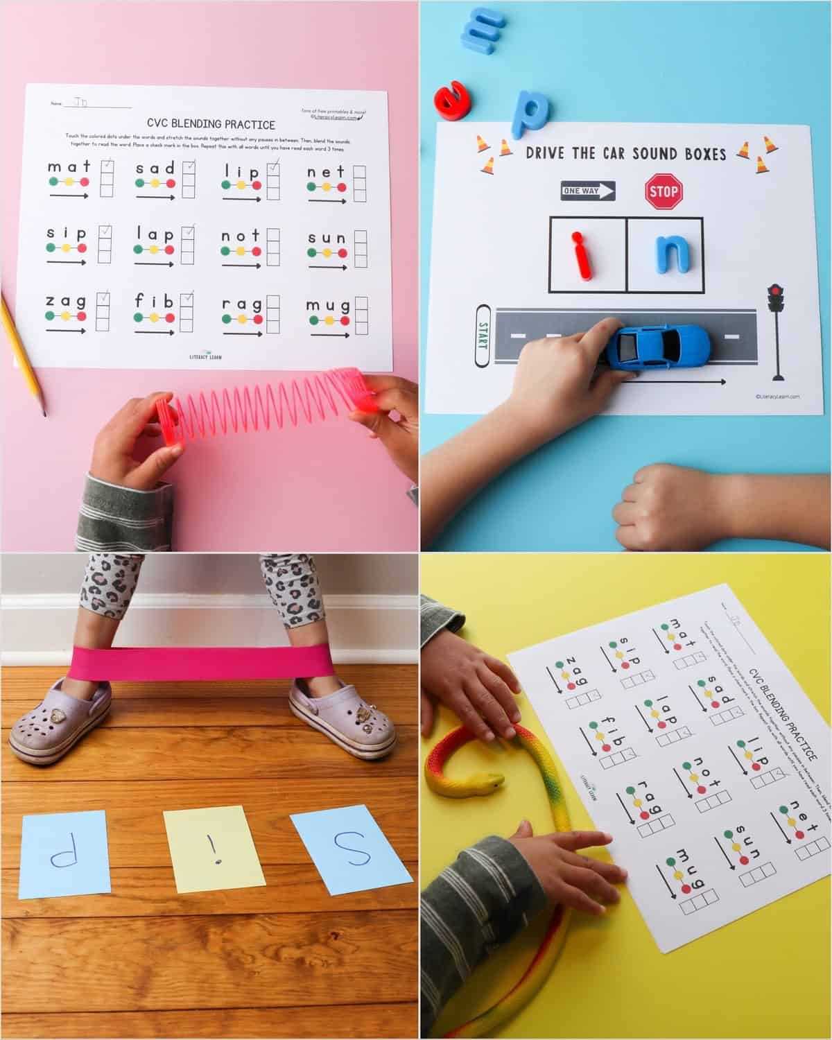 blending sounds worksheets kindergarten