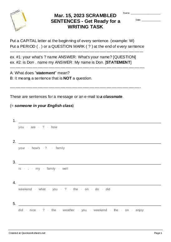 6th grade capitalization worksheets