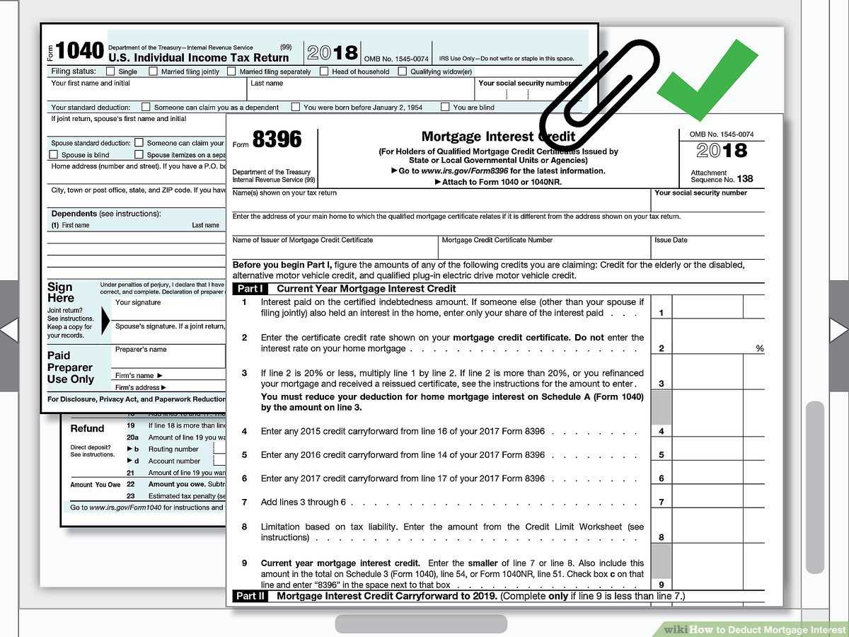 home mortgage interest deduction worksheet