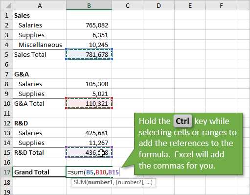 how to add cells in excel from different worksheets