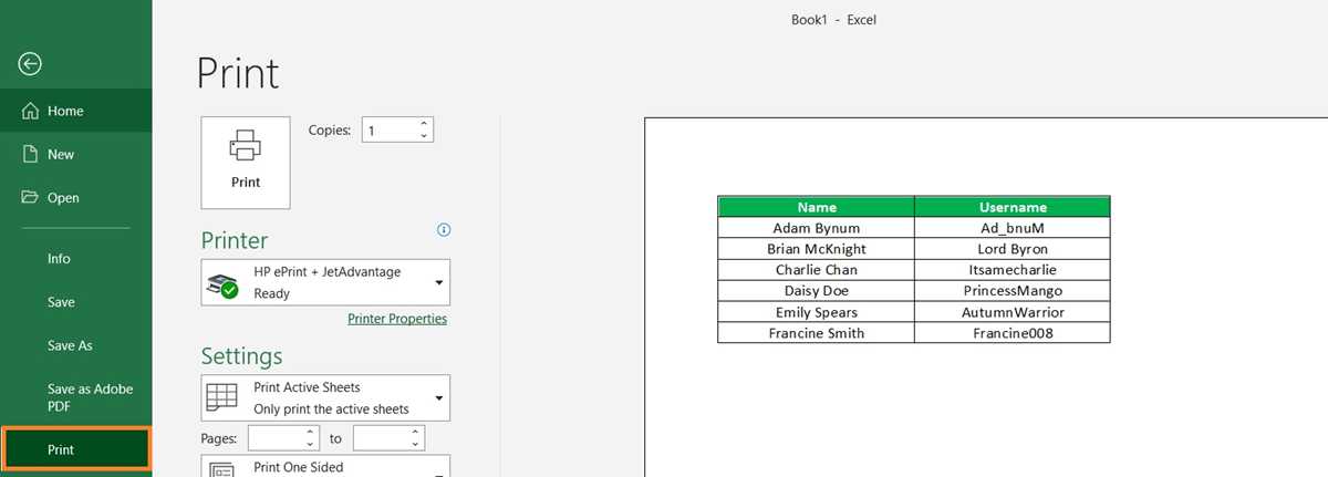 how to center the worksheet horizontally in excel