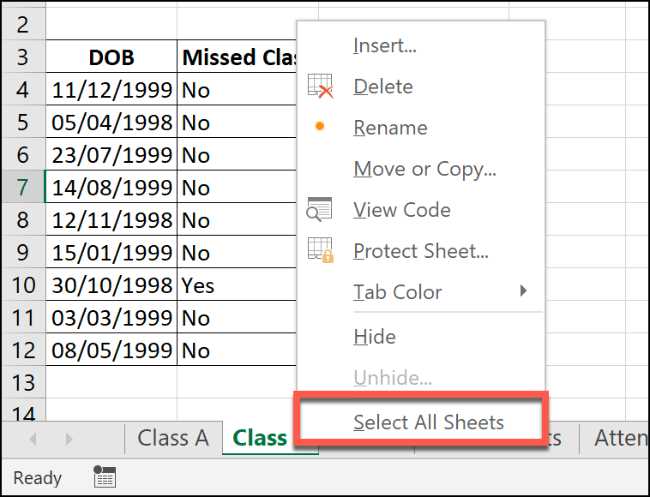how to group worksheets excel