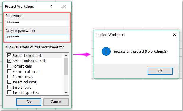 how to protect worksheets in excel