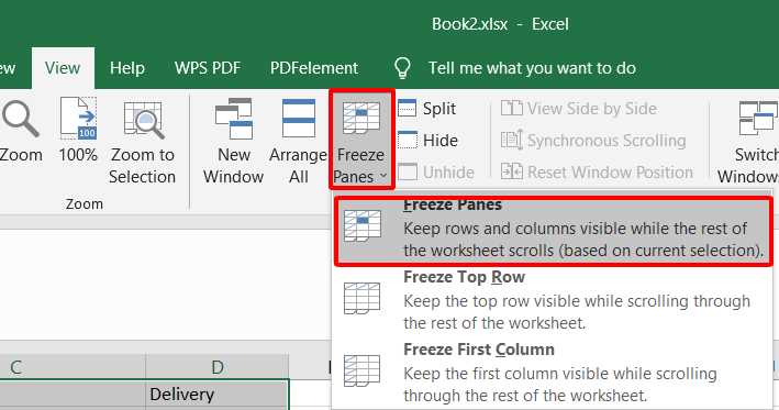 how to remove panes from a worksheet