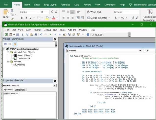 how to unprotect a worksheet in excel without password