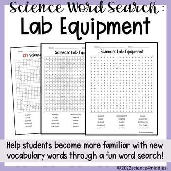 becoming familiar with lab equipment worksheet