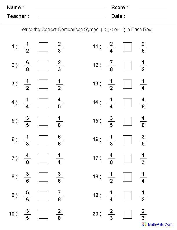 worksheets for grade