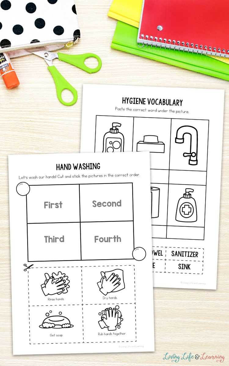 cleanliness worksheets for kindergarten