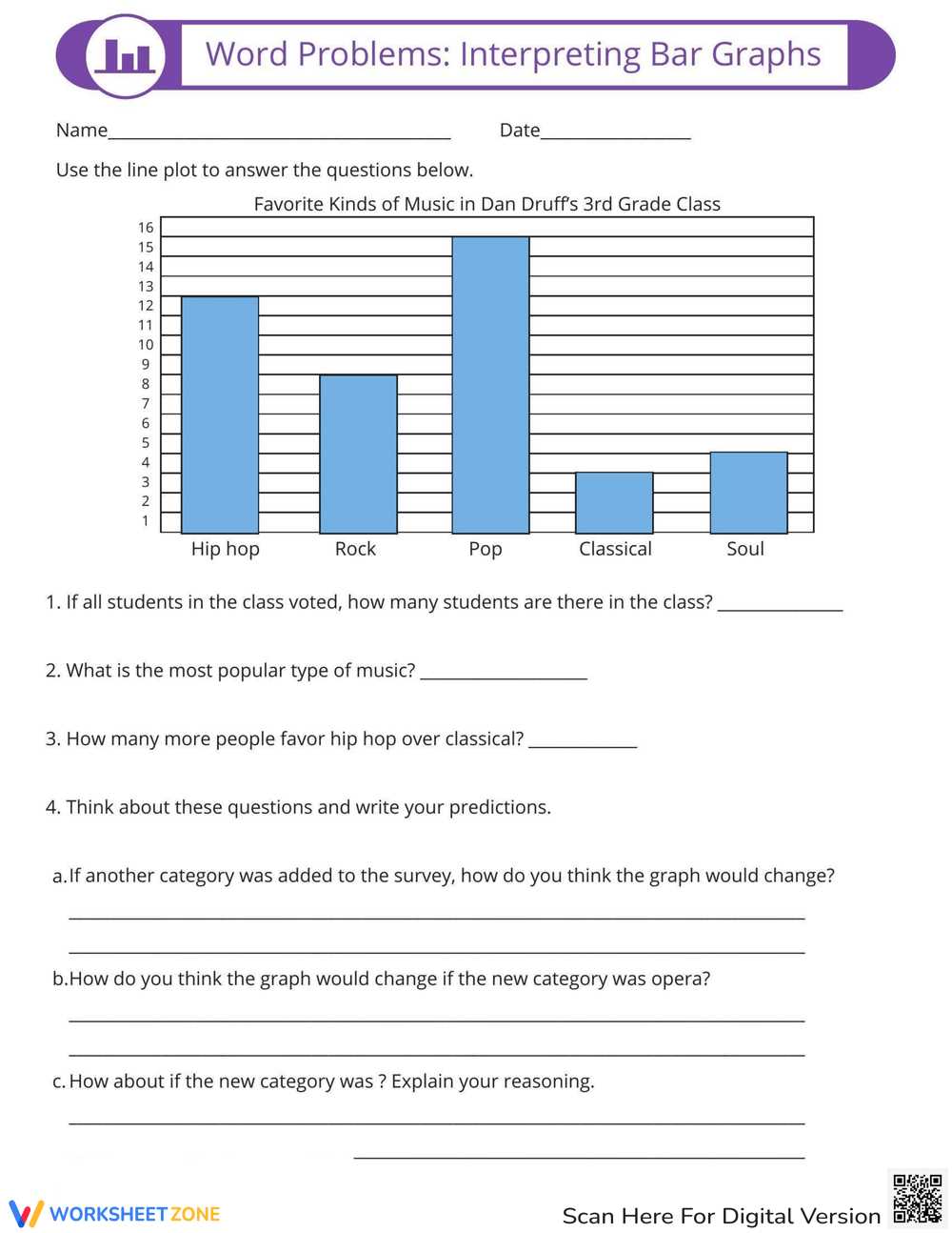 analyzing graphs worksheets