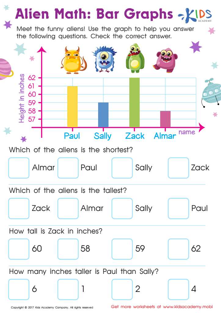 bar graph worksheet