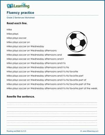 fluency worksheets