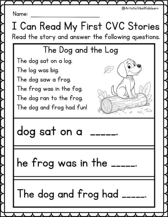 i can read worksheets for kindergarten