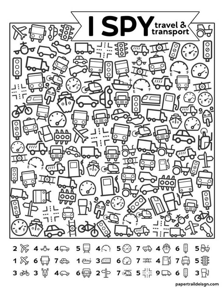 i spy worksheets free printables