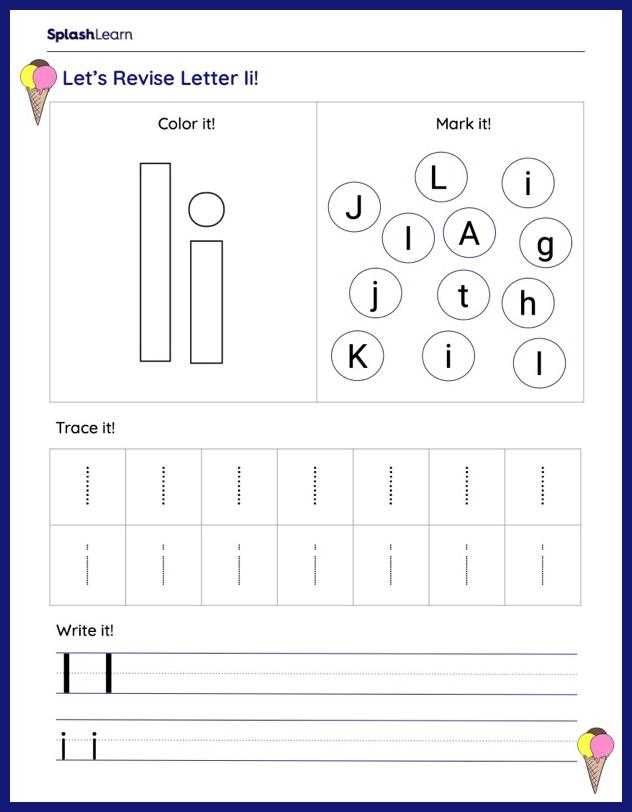 i worksheet preschool