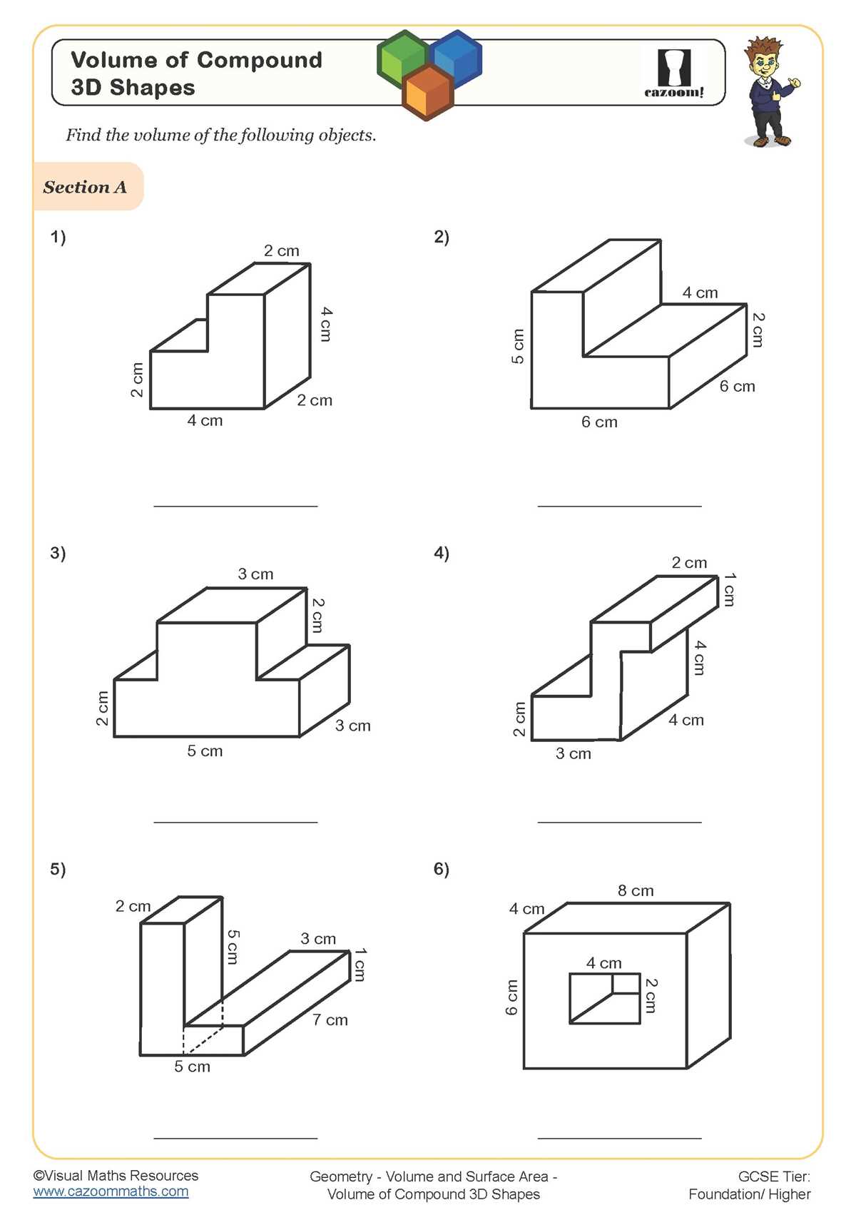 area of composite figures practice worksheets