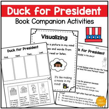 duck for president worksheets