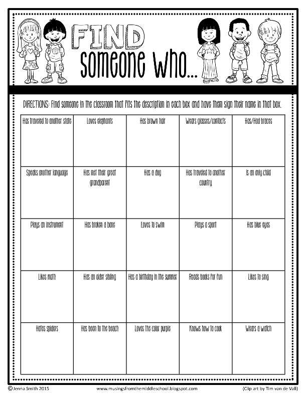 ice breaker worksheet