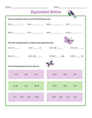 math worksheets for 6th graders