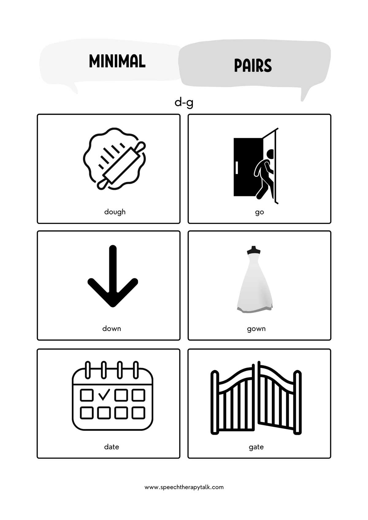 minimal pairs worksheets