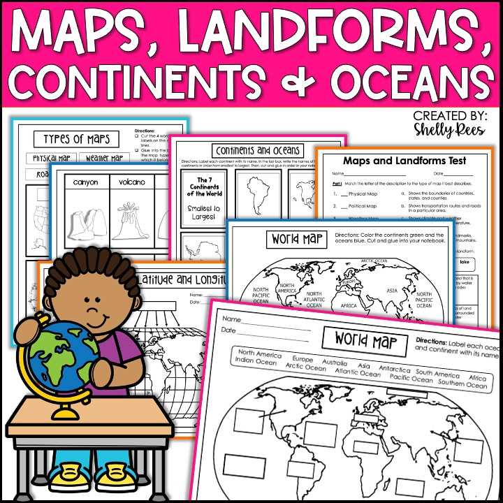continents and oceans worksheet free