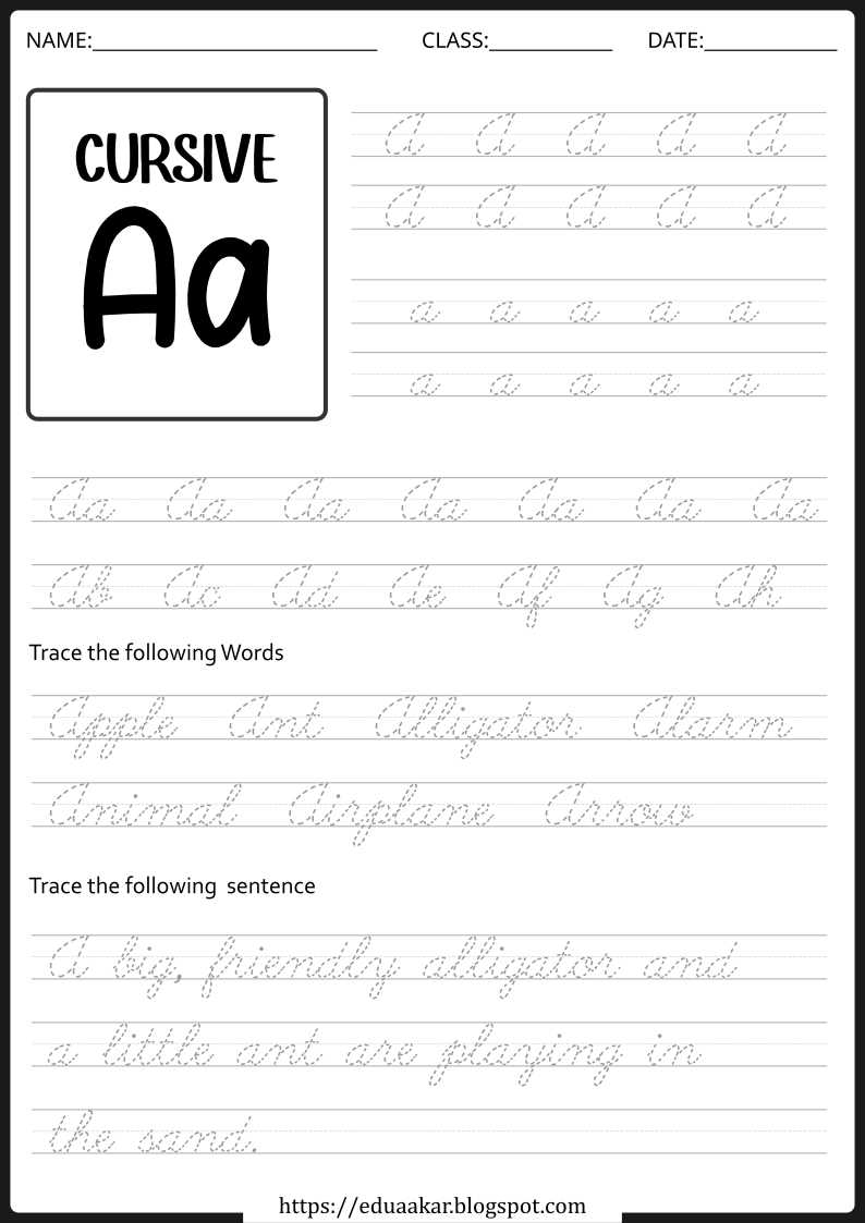 cursive writing worksheets download free