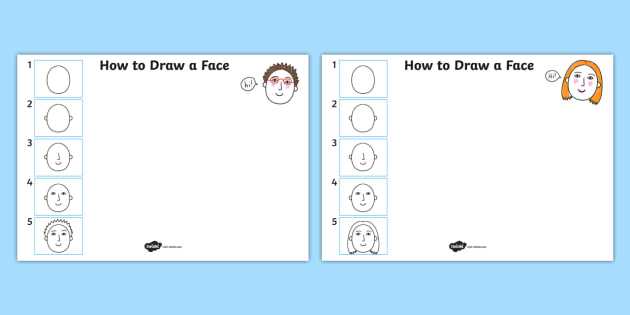 drawing the human face worksheet