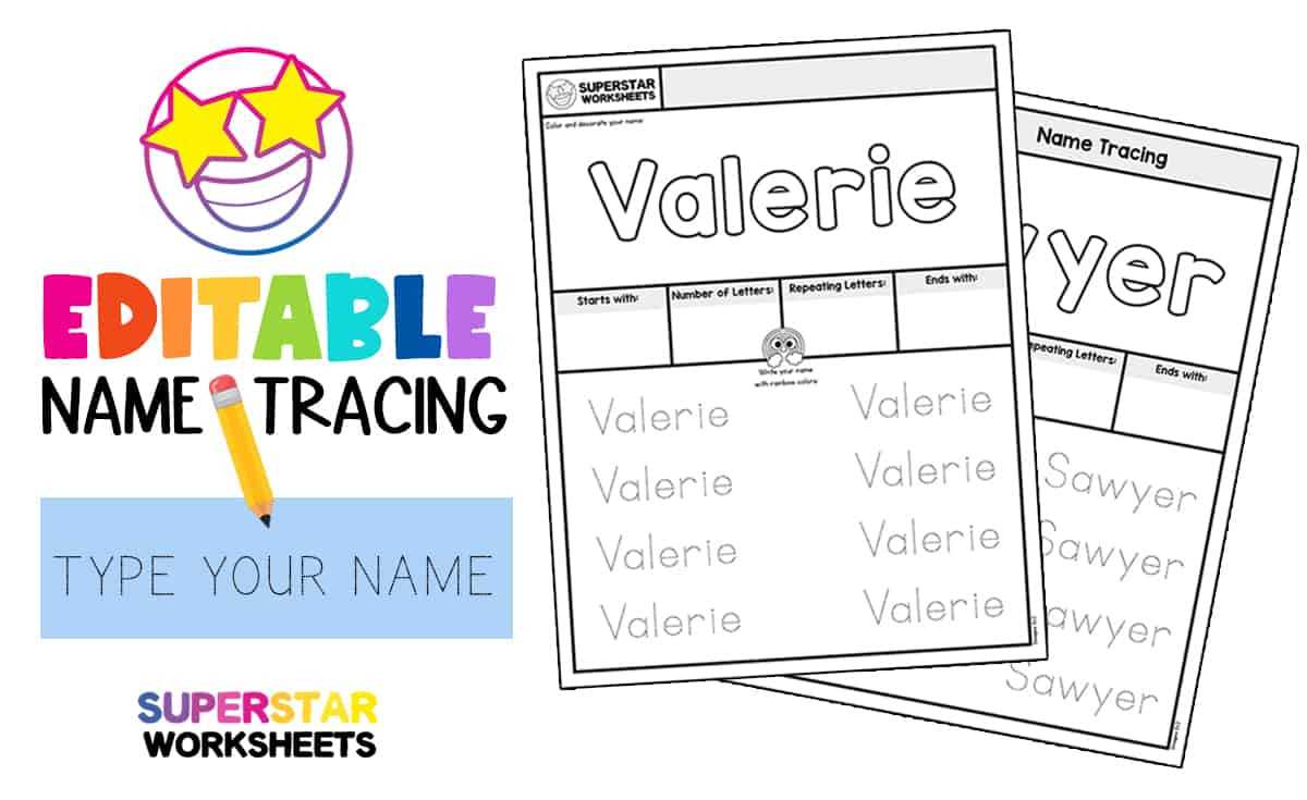 name worksheets for preschoolers