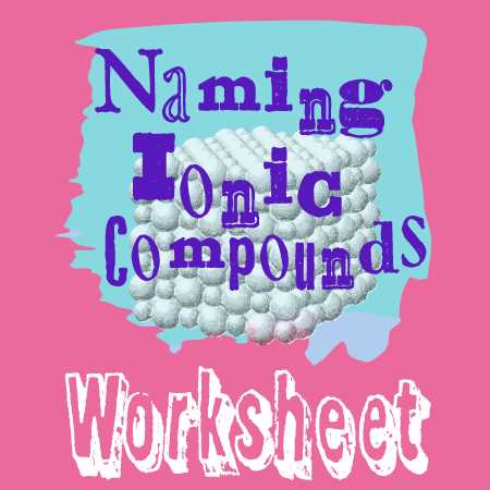 names of ionic compounds worksheet