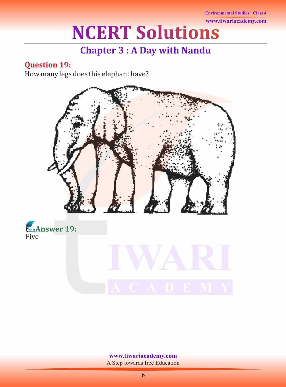 a day with nandu class 4 evs worksheet