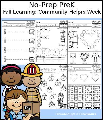 free worksheets community helpers