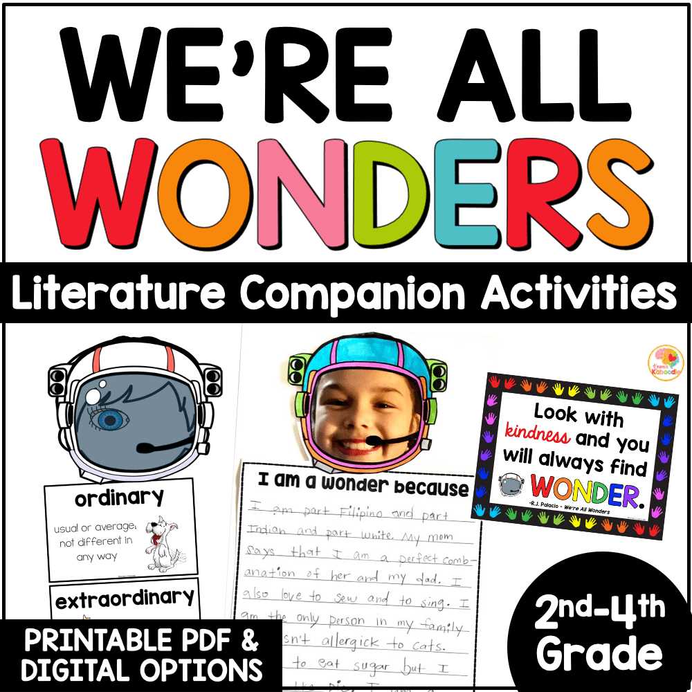 wonder book worksheets