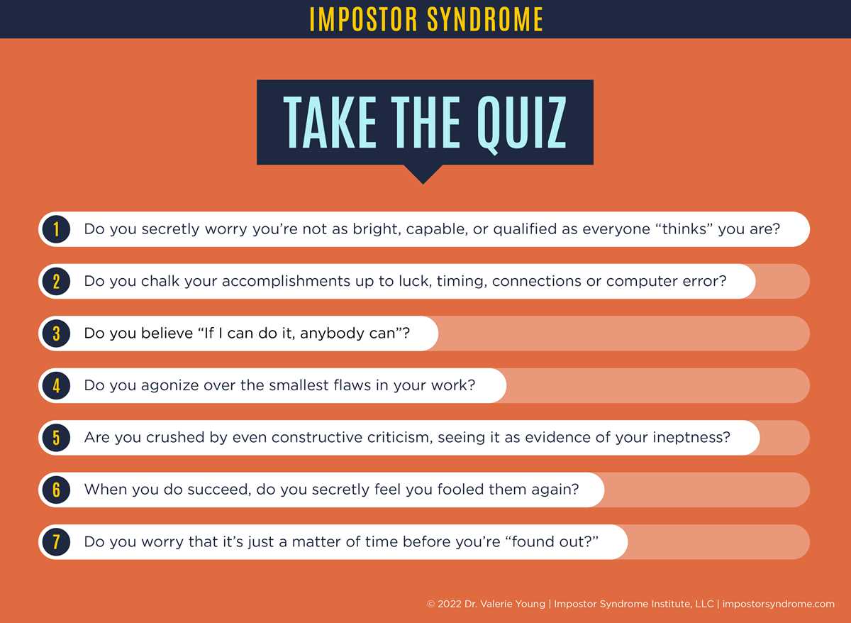 imposter syndrome worksheet