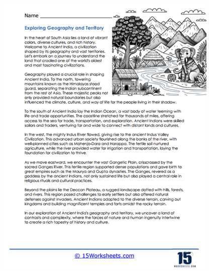 indus valley civilization worksheets