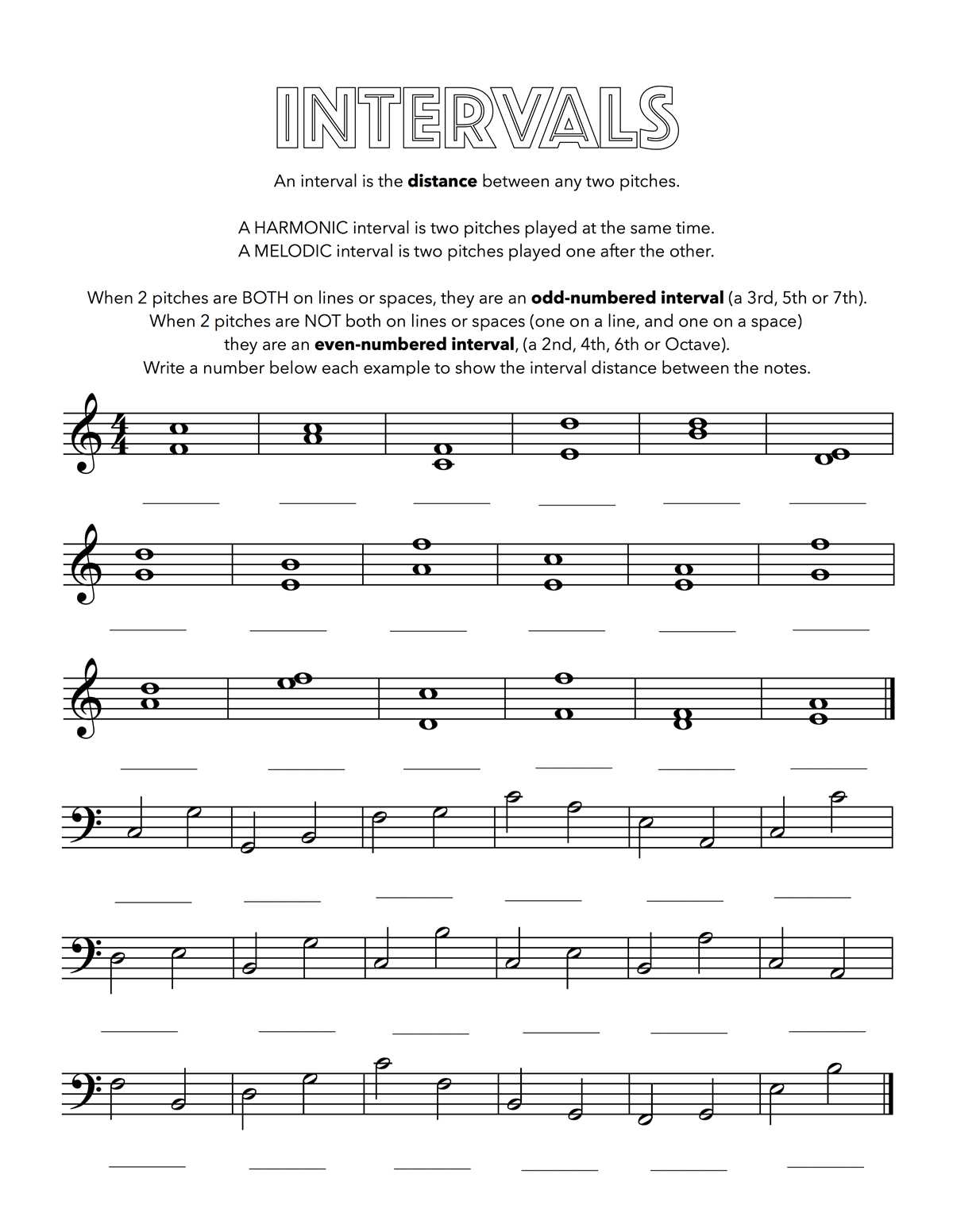 interval notation worksheet
