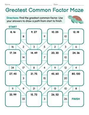 gcf lcm worksheet