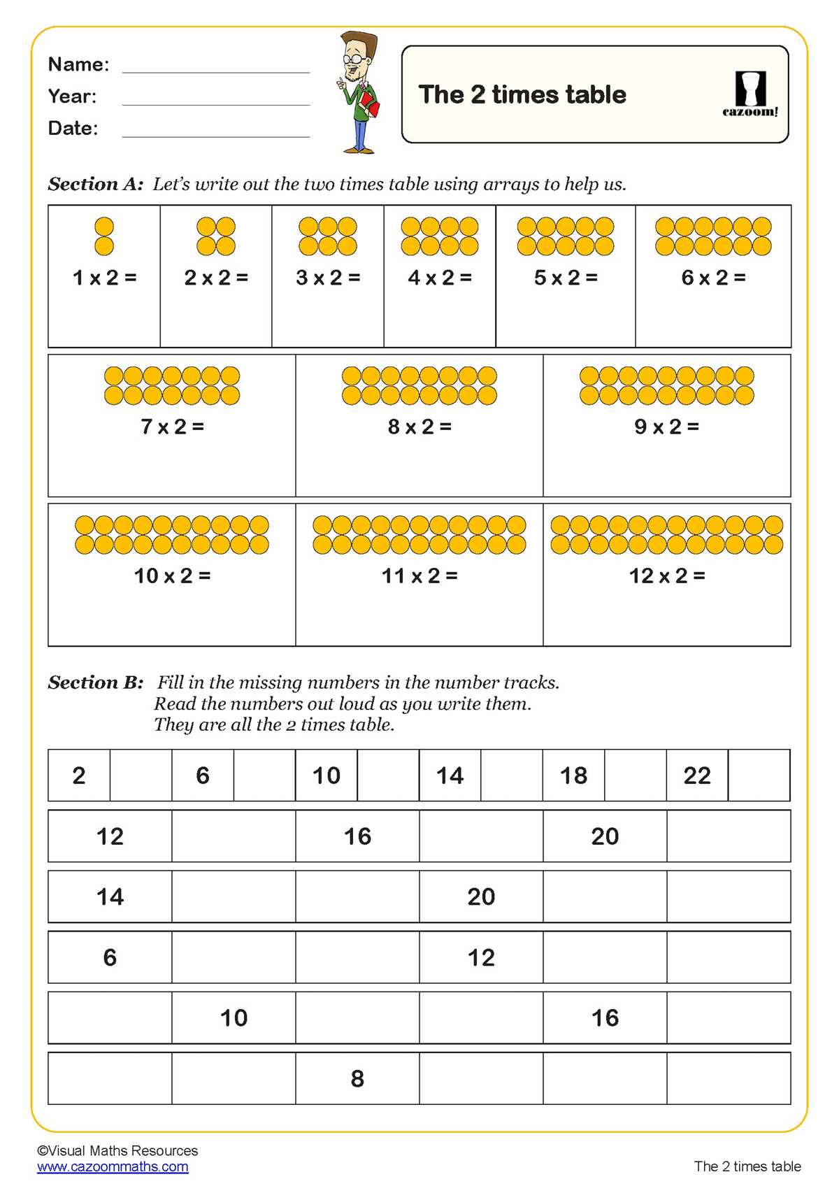 time tables worksheets