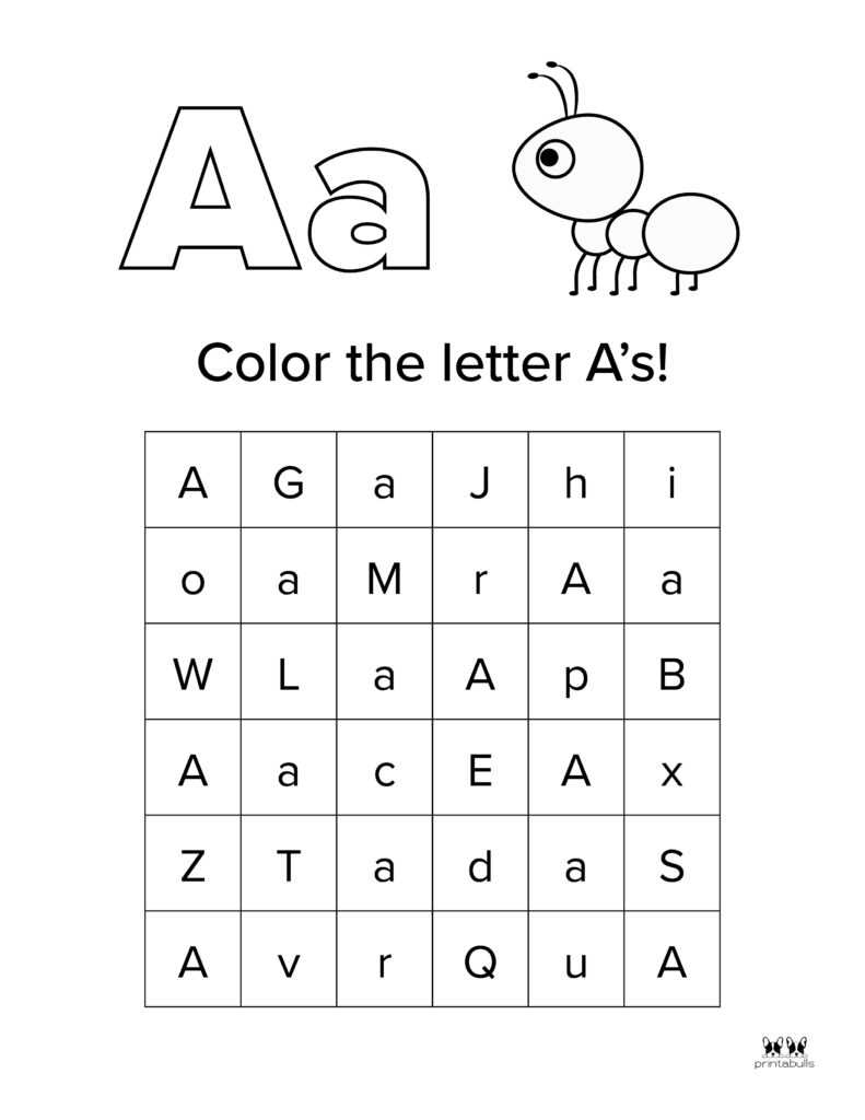 a worksheets for preschool a worksheets for preschool