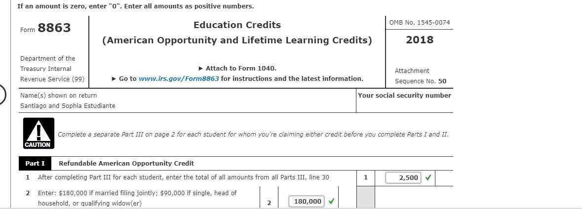 irs credit limit worksheet form 8863