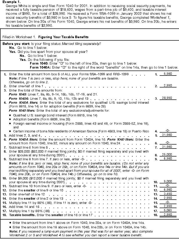 irs publication 915 worksheet