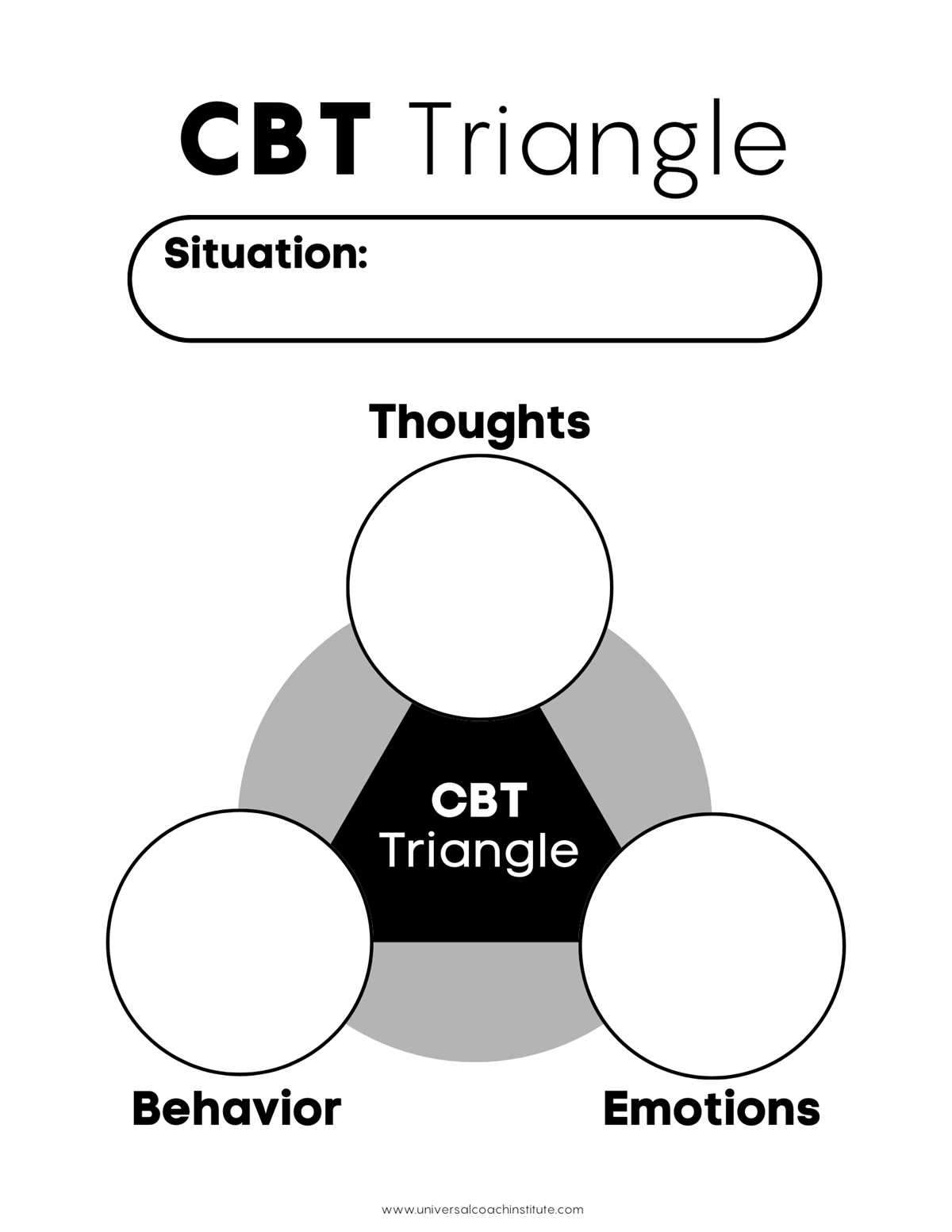 cbt worry worksheet