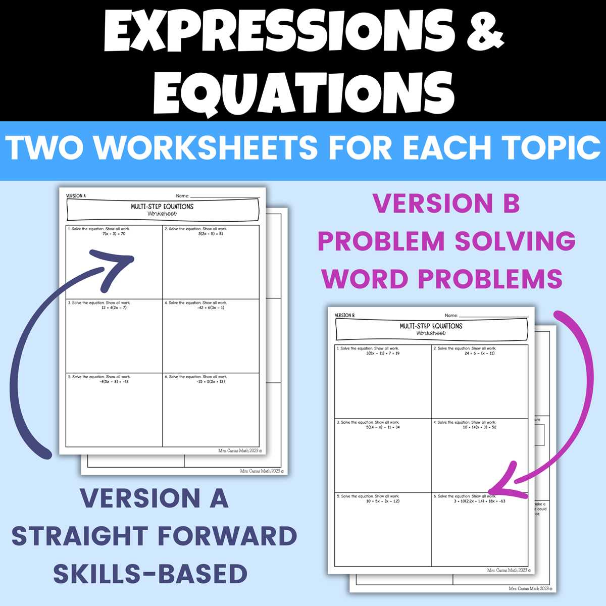 equations worksheets year 8